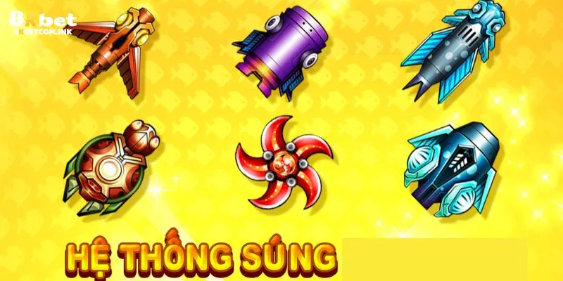 Một số vũ khí được ưa chuộng khác ở game bắn cá đổi thưởng